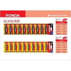باتری LR6 و LR03 آلکالاین 10 عددی روندا